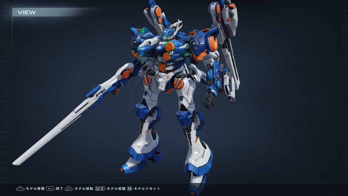 AC6 #アーマードコア6 前に公開したバージョン（VP-44S頭のアーキバス