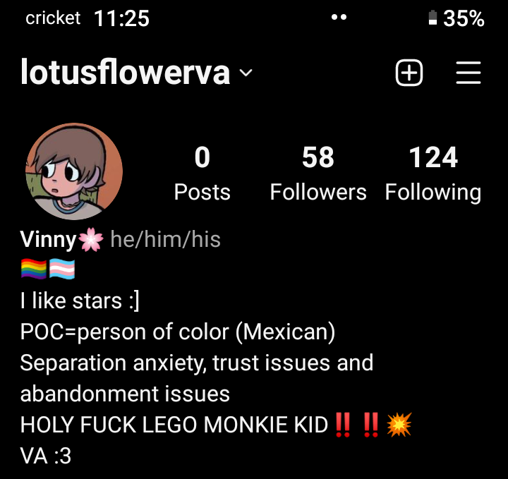 LotusflowerVA's tweet photo. Woah!! :0 what's this?? OwO Vincent has an Instagram! Woahh so coolz!! You should follow me!! >v</nf https://t.co/LHD9IhIMrO