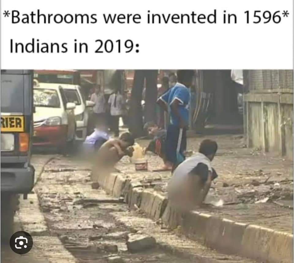 AllXperts's tweet image. Bathrooms were invented in 1596
#Indias in 2023