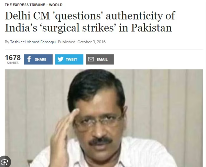 Kejriwal was asking questions about Surgical Strike. Getting an IIT degree on quota admission does not mean that he would be loyal to INDIA.. @ArvindKejriwal  took money from Khalistani agents,  he supported Hawala, he supported many Anti-national elements ..