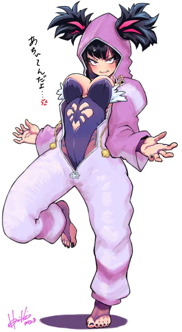 #格ゲーキャラ描こうぜ#スト6 ハロウィンに間に合わなかったジュリちゃん(outfit3良き~) 
