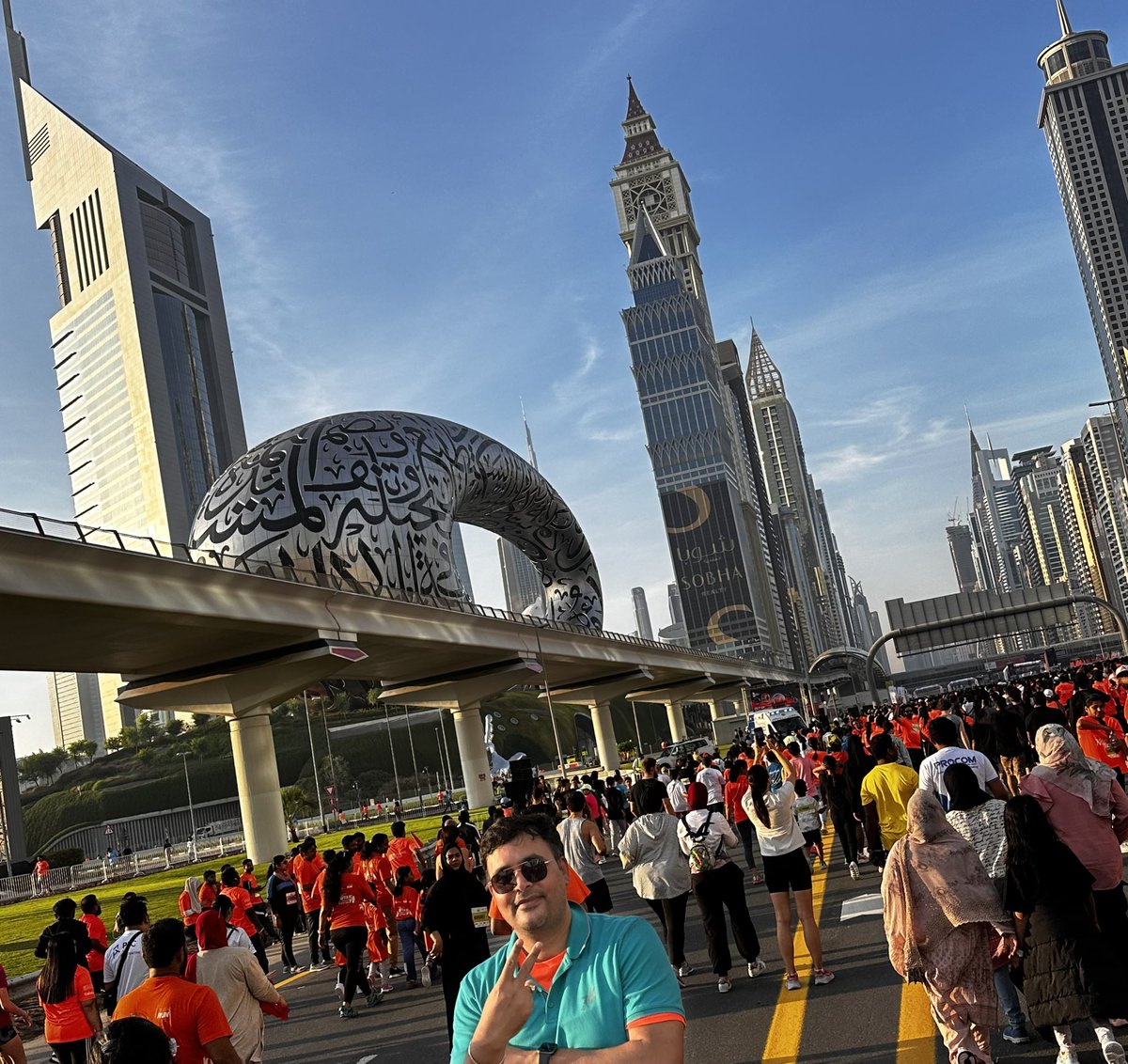 mishraved's tweet image. Participated in #dubairun today #sheikhzayedroad #Dubai #worldtradecenter #wtc #burjkahlifa