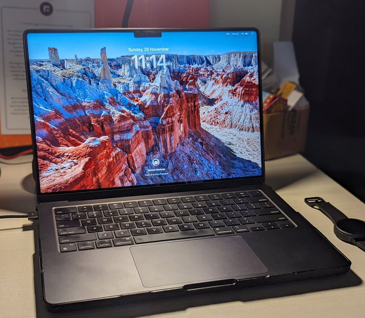 Sameeerkashyap's tweet photo. Waited a long while for this one :")
#MacbookProM3Pro https://t.co/wcg7AKnF3v