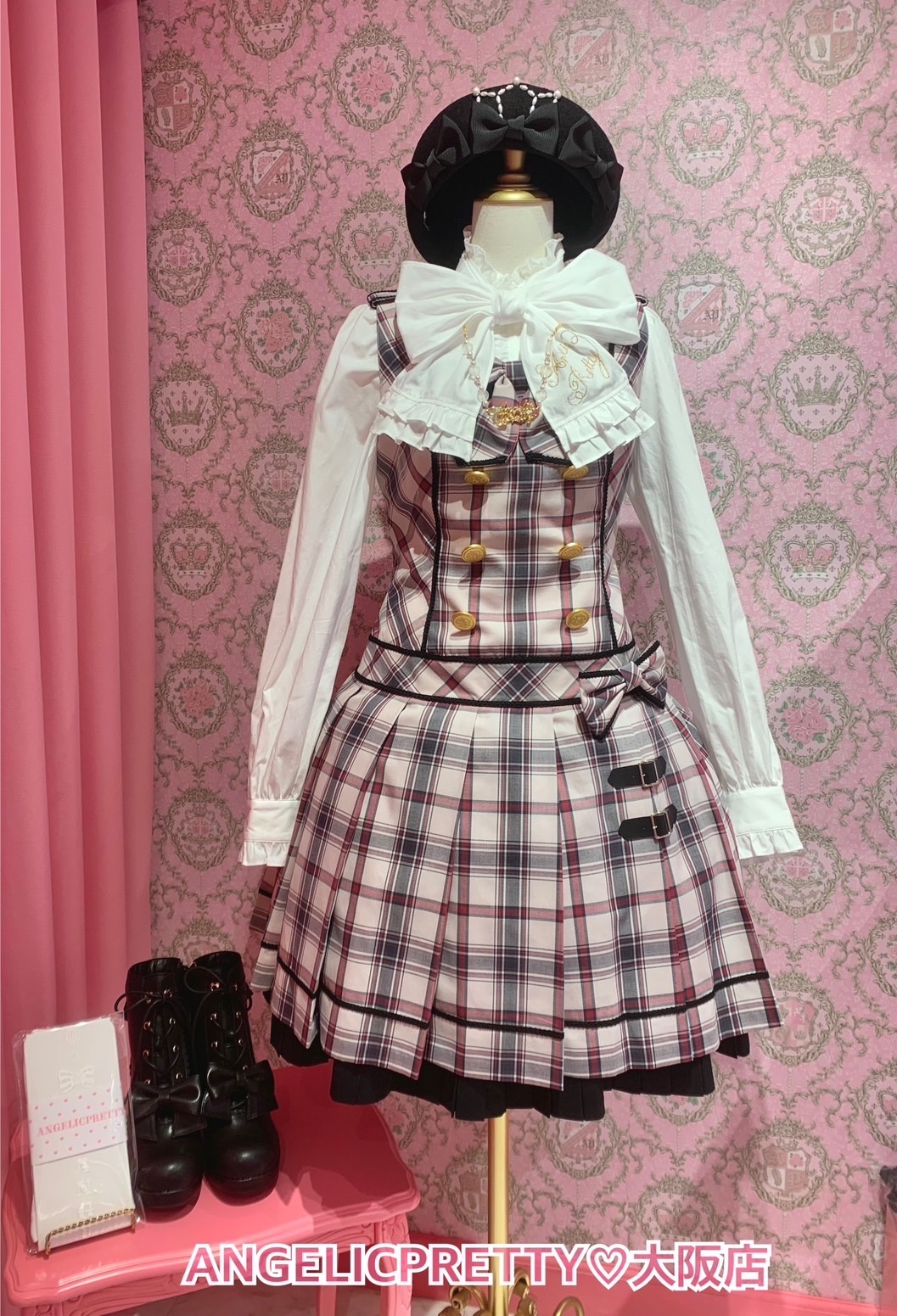 タータンチェックレッスンスカート アンジェリックプリティ