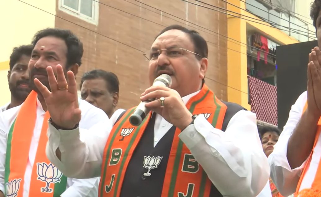 Kaleshwaram Project is the ATM of KCR. Looting people of Telangana is the only goal of KCR and his MLAs. Congress and BRS are two sides of the same coin! - Shri @JPNadda