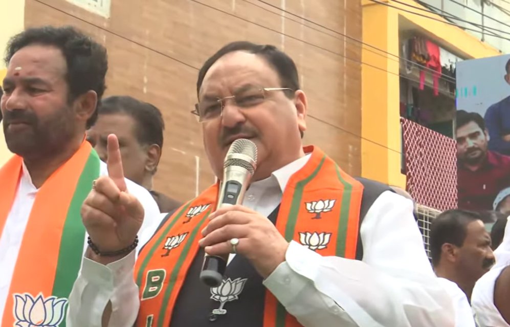 To ensure development in Telangana, choose only the Bharatiya Janata Party. Make Shri Narendra Modi the Prime Minister again, and we'll take India to yet newer heights...we'll make India the world's third largest economy soon! - Shri @JPNadda