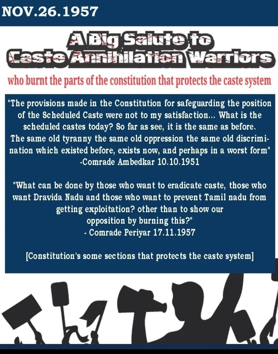 yazhyazhu1's tweet image. Remembering the Caste Annihilation Warriors! 

More than 18 comrades from Dravidar Kazhagam and others sacrificed their lives to abolish the cruel Hindu Brahminical caste system.

#CasteAnnihilationWarriors

#PeriyarScreen

#Periyar