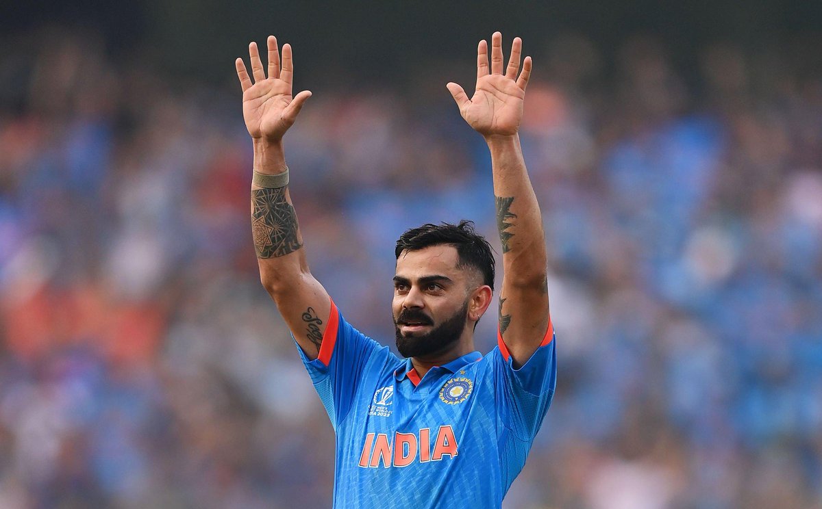 CricCrazyJohns's tweet photo. Gayle said "Virat Kohli getting 50 ODI hundreds is fantastic - break the record of legendary Sachin Tendulkar, I don't see anyone getting close to that record". [IANS] https://t.co/g1ZszY046V