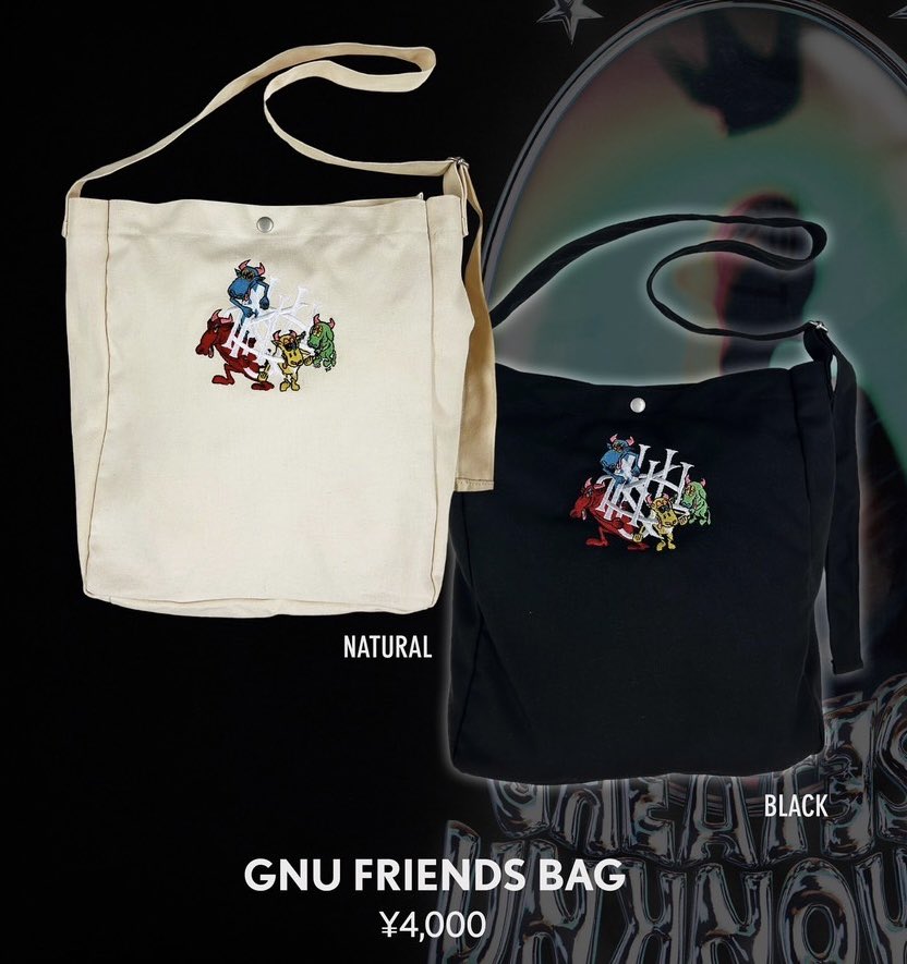Gnu friends bag naturalGNUF - エコバッグ