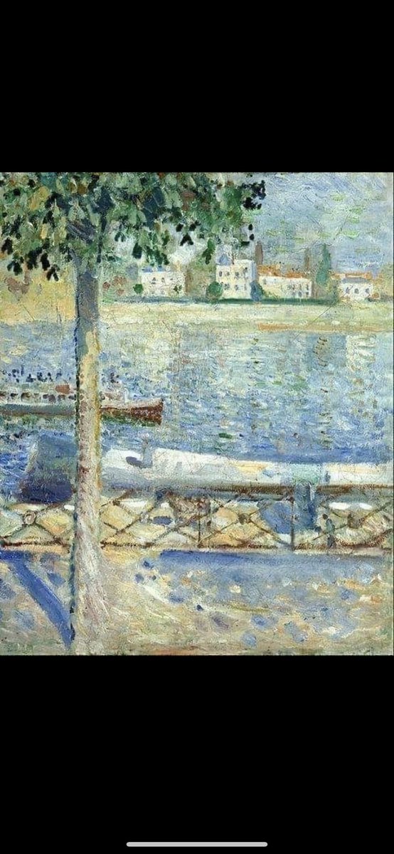 Edvard Munch - The Seine at Saint-Cloud, 1890. Oil on canvas, 46 x 38 cm. Munch Museum, Oslo, Norway