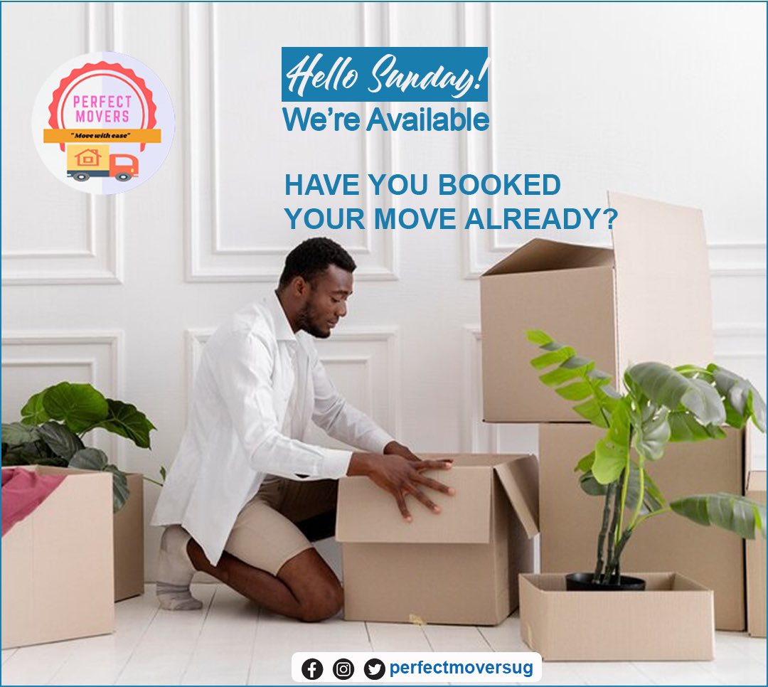 perfectmoversug's tweet image. Hello Sunday!
Hello Weekend! 
We’re available
Have you booked your move already?
Hire the professionals now and move seamlessly
Book your move with us now 
Call/WhatsApp 0786903581/0706320715
Email moversperfectug@gmail.com 
#movingcompany #sundaymove #weekendmove #homemovers