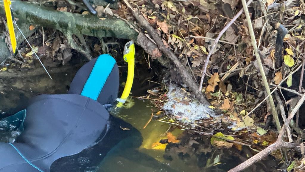 numenini's tweet photo. Yesterday @ORCATORCH came to the rescue: the River Linnet flood waters at @IckworthNT had rendered the @river_lark_c_p data logger inaccessible from land. Thanks to #OrcaTorch we retrieved it from the relatively "warm" (5.6ยฐC, air 5.3) headwaters.
#Chalkstreams #Divelight ๐งต1/2 https://t.co/cRNBxCKztk