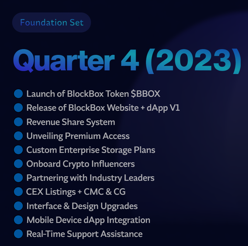 SerenityBuff's tweet photo. Today I bring a new project that is working on #DeStorage

Decentralized storage:

💎 Enhances data security, 

💎 Reduces reliance on centralized entities,

💎 Fosters censorship resistance.

💎 This provides users with greater control and privacy over their digital assets & data.

The project is $BBOX @BlockBoxERC 

💎 Blockbox is working on a solution leverading IPFS-Powered storage, for a fast, global & reliable file access.

💎 Their goal is to create a simple to use, secure, and fast data storage and transfer solution.

💎 Utilizing the blockchain for it's immutability and decentralized, borderless nature.

💎 Their roadmap looks very good, with V3 of their dApp coming next week, along with a big marketing campaign.

💎 dApp is live
💎 Revenue share is live

Tokenomics:

🔥 Fair launched
🔥 100m max supply 
🔥 100% circulating

🔥 5% Buy & Sell tax

🔥 Mcap: 1.08m

Just for fun, imagine the price of $BBOX with Filecoin's mcap

Conclusion:

I think #DeStorage is a good narrative, with a big potential.

If Blockbox's team delivers on their roadmap we could see some big valuations in the future.

@Fibonaccious 
@Cryp__toad 
@CryptoMocro_ 
@RvCrypto 
@wauwda 
@MrBrondorDeFi