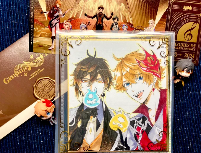 好き絵柄のフレンドさんに最高の自カプ頂きまして……奇声をあげてしまい……幸せすぎます家宝にします🙏
(タの眉毛は私が塗りました✌️) 