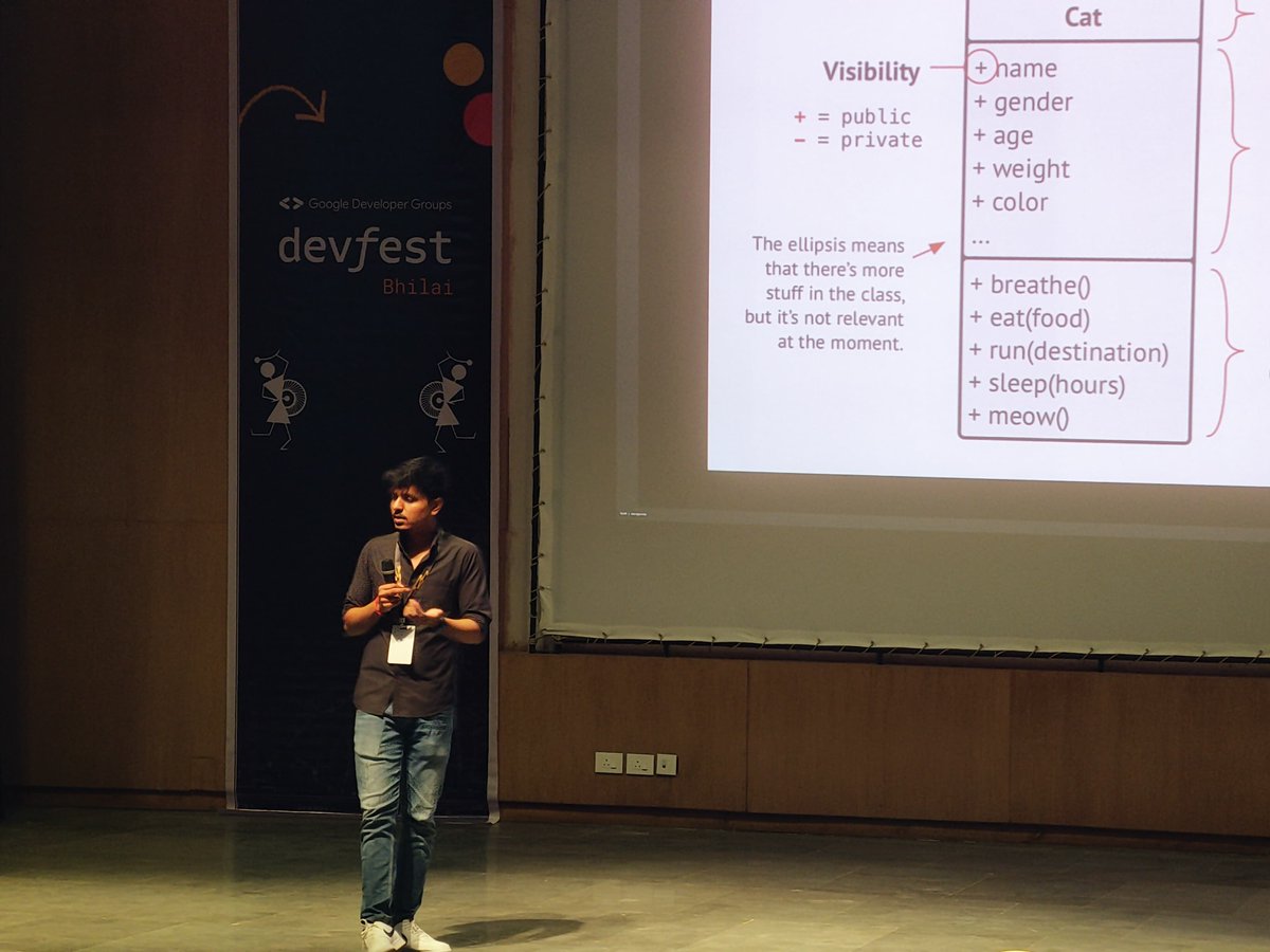 hrshtmlng's tweet photo. Learned about UML and design patterns at @gdgbhilai #DevFestBhilai2023 #GDGBhilai #DevFestMagic https://t.co/SWAZx7hxls