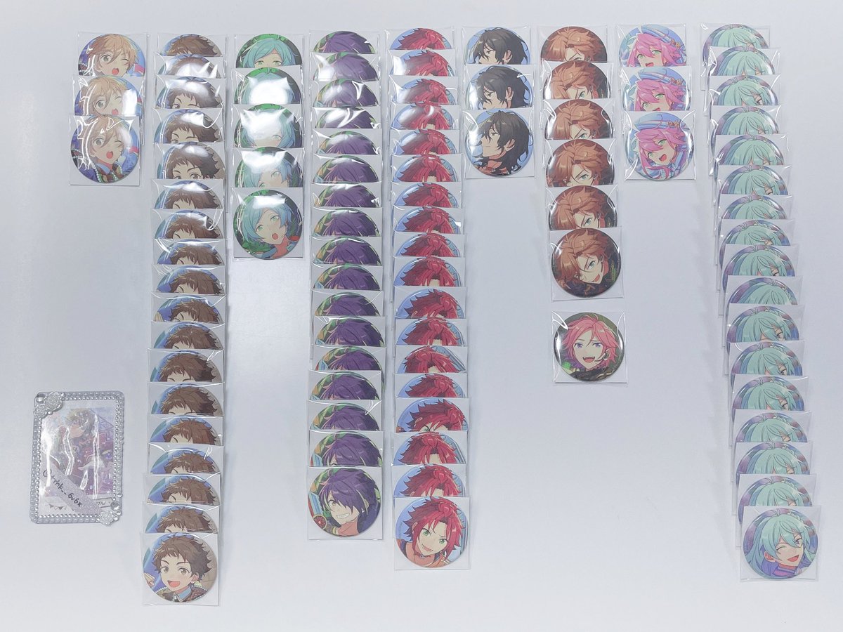 あんスタ イベコレ 缶バッジ2023 SUMMER Idol Side 交換 譲渡

譲￤友也3 光18 忍17(20) 奏汰5 真緒18 零3 桃李3 渉17 斑6 こはく1

求￤翠  ＞ 1点300円(送料込)

✧︎ 星4⇆翠の交換は2:1または同数抱き合わせ可能
✧︎ 星4のみ譲渡◎(送料はこちらで負担いたします)

お気軽にお声掛けください🏖