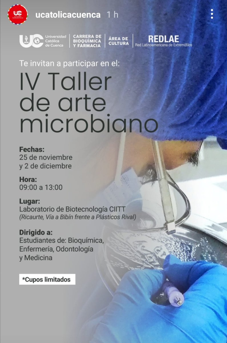 MicrobiotecBM's tweet photo. Very proud to announce We launched our Fourth Workshop on Extreme Microbial Art. This time, We invited young students of health careers, which will become, in the future, "ambassadors" promoting microbial literacy among high school students. #MicrobialLiteracy #microbialart https://t.co/FJYWtYgzty