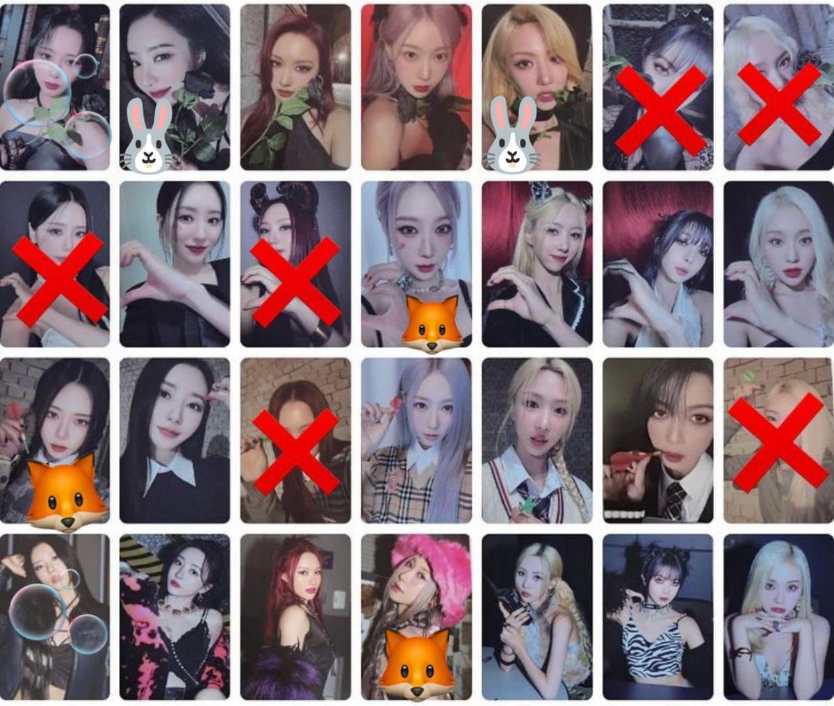 kcuqii's tweet photo. DREAMCATCHER GO, VILLAINS REGULAR PCS
#dreamcatchergo
•2,15€ each
•Ems, customs (if there are any at all) and doms added later
❌NO BACKOUTS ALLOWED, or please find replacement
•instagram post added in this thread for you to claim
•Pls share🫶🏻
Status of availability: https://t.co/yFfJPtXtpw