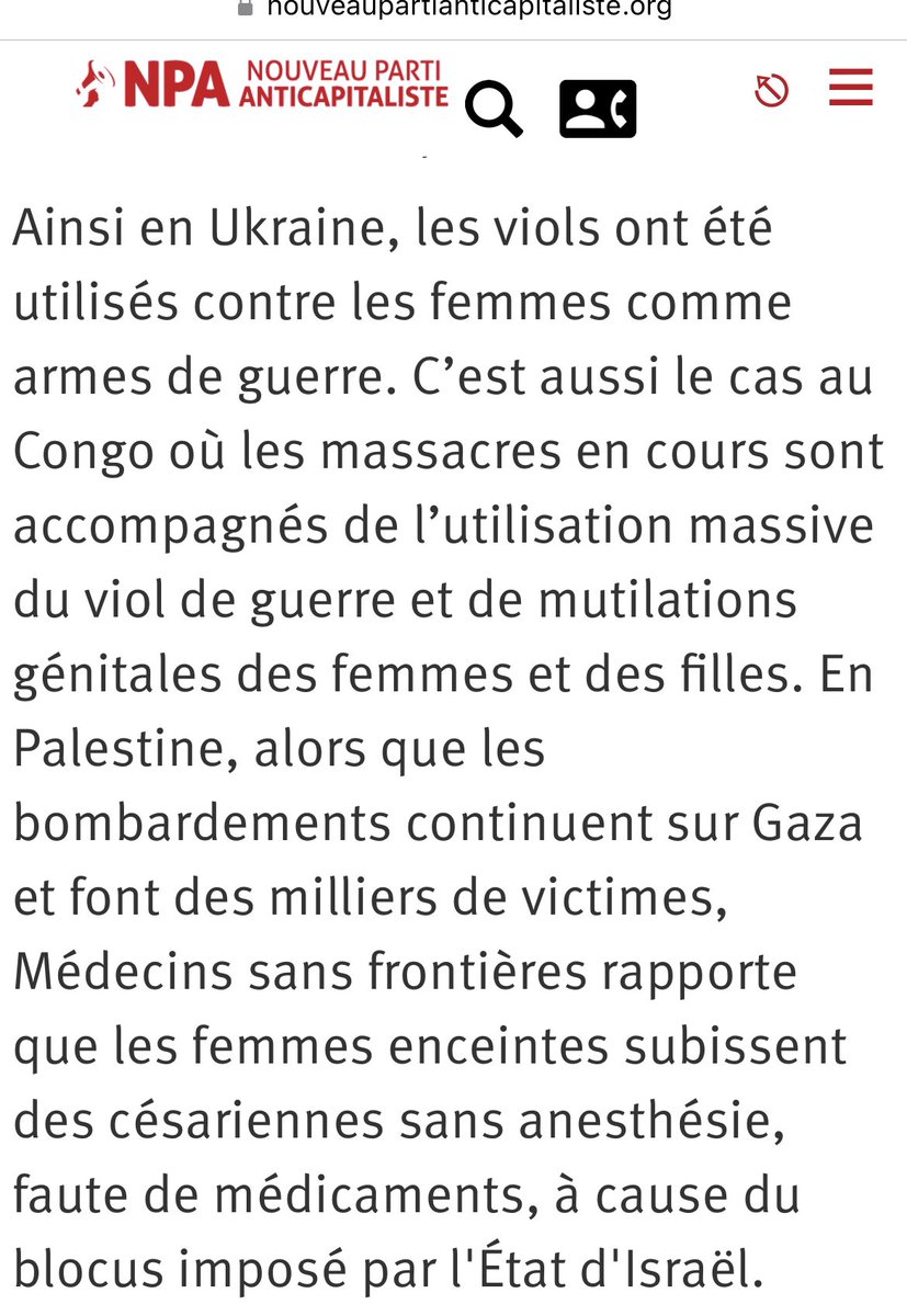 askolovitchC's tweet photo. Cet appel du NPA à la manifestation d’hier, contre les violences faites aux femmes, est exemplaire de l’invisibilisation militante des femmes israéliennes violées -en autres atrocités- le 7 octobre par les mâles du Hamas. D’elles, le NPA ne parle pas. Leur supplice n’existe pas . https://t.co/Ut0VdFBMHu