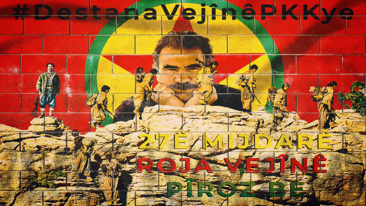 Rojava1Rojava's tweet photo. TEV-DEM PKK’nin 45’inci kuruluş yıldönümü olan 27 Kasım vesilesiyle “PKK'nin tarihini selamlıyoruz ve yurtsever ve insancıl tutumlarını kutsal görüyoruz”                 #DestanaVejînêPKKye https://t.co/y9hZElNqMv
