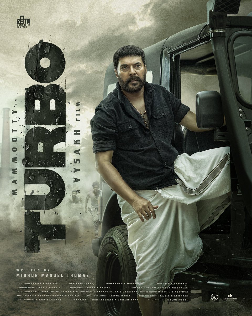 Kabirduhansingh's tweet photo. Presenting the first look poster my next Malayalam film #turbo . Excited to work with one of my favourite Actors @mammukka sir ❤️directed by Vysakh sir . 
#turbofirstlook 

Gratitude 🙏 https://t.co/PM1vtGROaA
