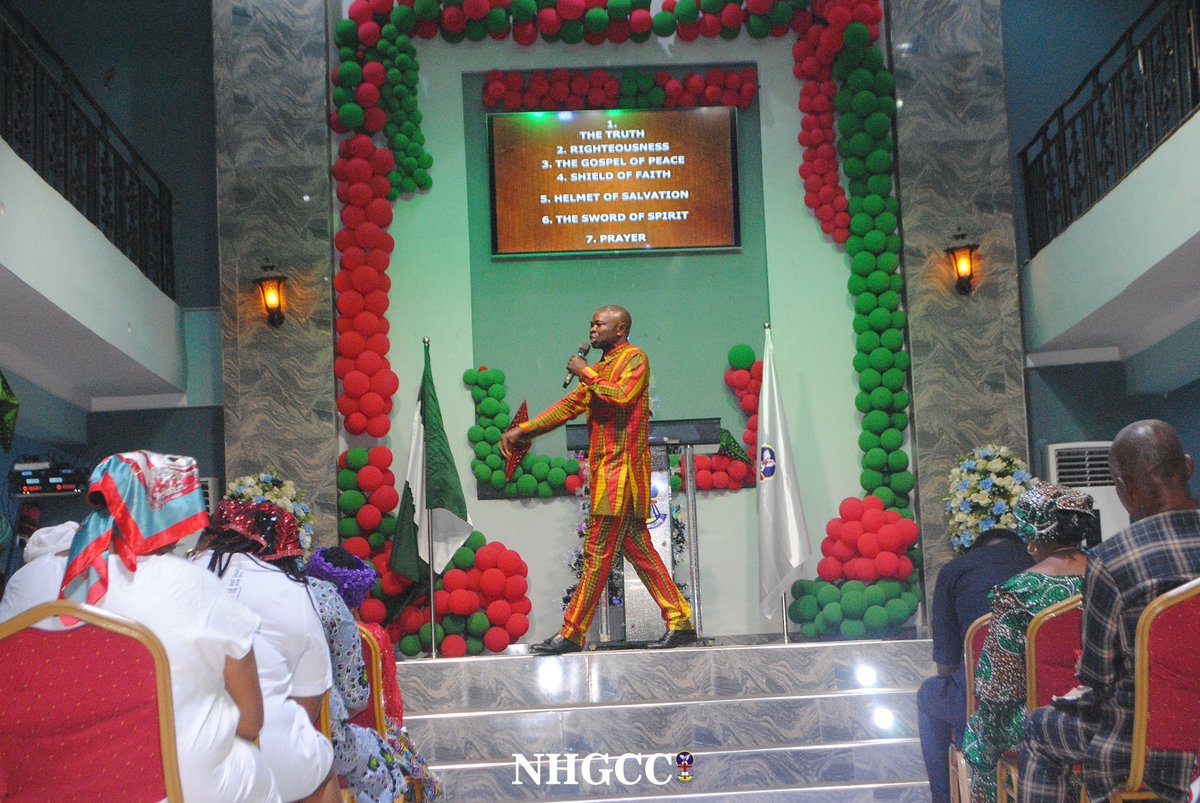 nhgccoshodi's tweet photo. By embracing the belt of truth, breastplate of righteousness and sword of the spirit, coupled with the powerful weapon of prayer, believers are equipped to face the spiritual battles with courage and resilience.
#TheMonthofNovember
#monthOfDivineSettlement
#nhgcconline https://t.co/S5xTT90iYF