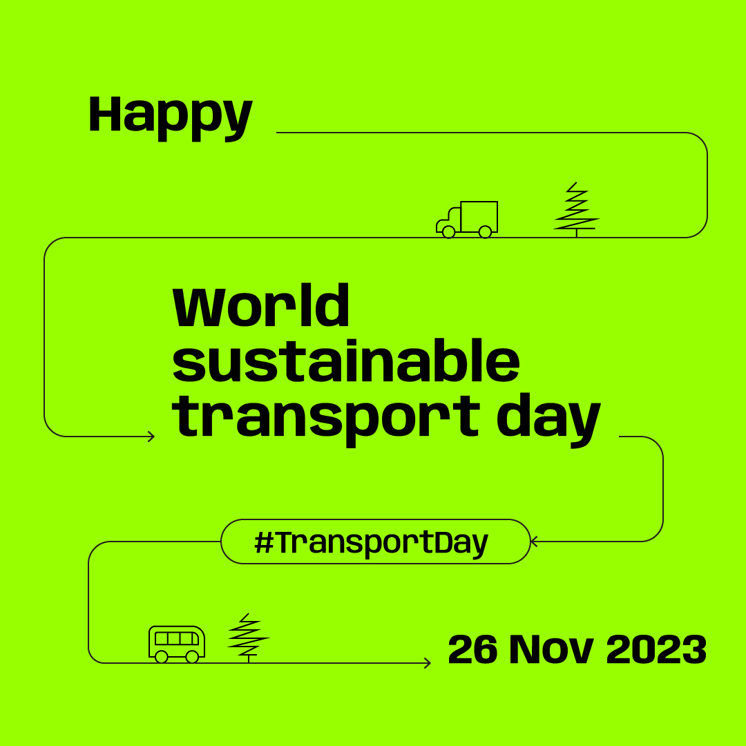 #HappyWorldSustainableTransportDay Sustainable transport connects people, communities and economies in harmony with the environment, improving social equity and development while reinforcing safety and resilience. Let's make every journal safe, #Drive_Safely , #Arrive_Alive