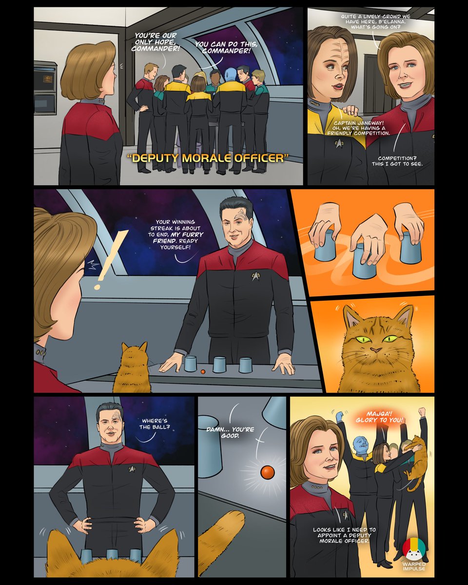 “Deputy Morale Officer” 😼

#startrekvoyager #captainjaneway #KateMulgrew #belannatorres #klingon #roxanndawson #startrekvoy #startrekcomics #comics #StarTrekFanart #chakotay #robertbeltran #cat #catcomics