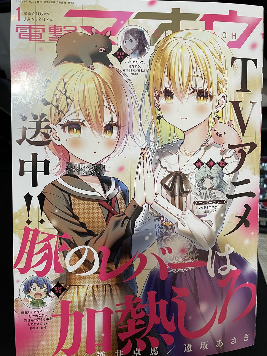電撃マオウ1月号に #ポーカーフェイス女装男子と。第18話掲載してもらってます!
新キャラのいおりんをどうぞよろしくお願いします✨ 