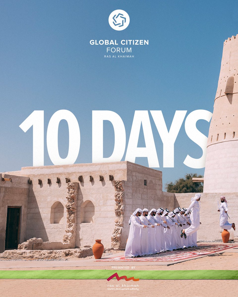 In less than 10 days we welcome global citizens from all around the world to unite for #GCF2023 Earth Age 🌎 Will you be joining us? globalcitizenforum.org/earth-age/ #Globalcitizenforum #Earthage #GCFRAK #VisitRasAlKhaimah