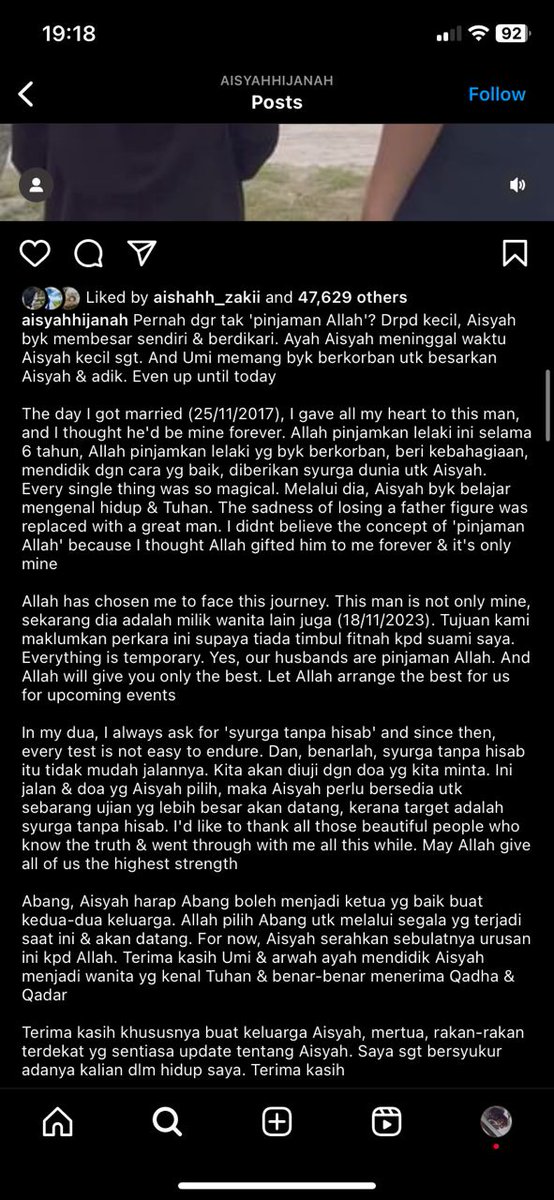scvnflwr's tweet photo. faham weh rasa retak hati tu bila kita dah bagi sepenuhnya hati dekat dia, ingatkan dia yang terakhir but in the end ... Moga Aisyah Hijanah kuat 🥲 https://t.co/antdFN3F46