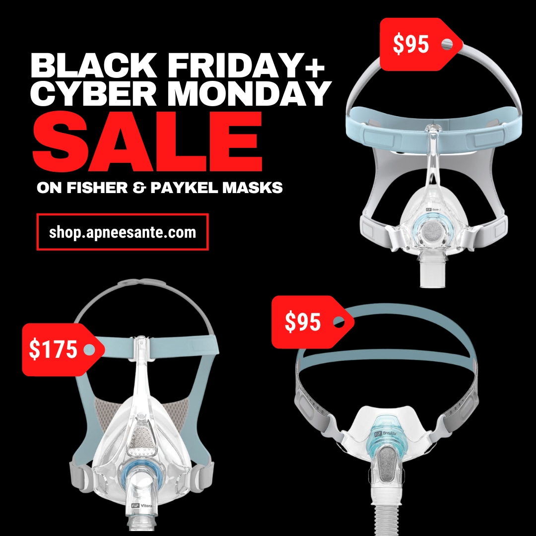 Check out some of the most comfortable and quiet CPAP masks on the market, on sale until this Monday at midnight!

Shop now while supplies last: ow.ly/1ZBh50Q7BMj

#ApneaHealth #BlackFriday #CPAPmasks #FisherPaykel