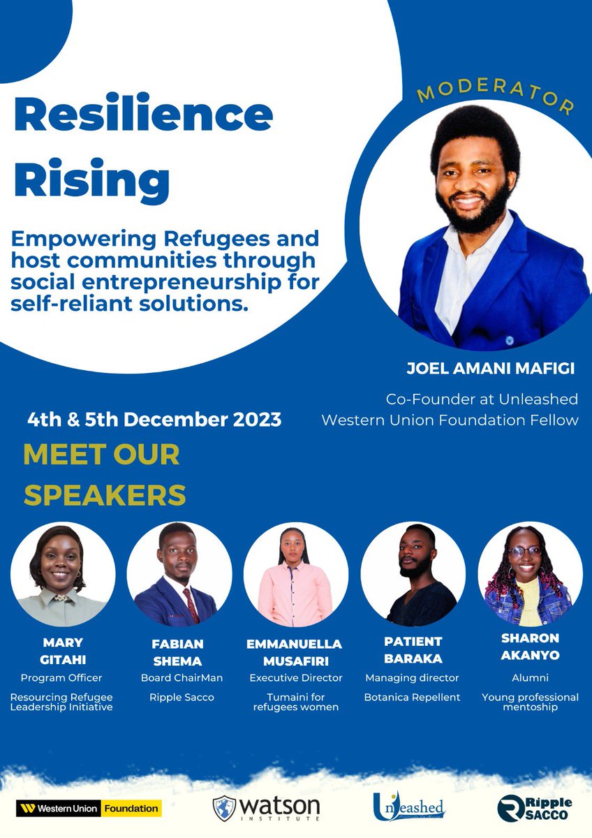 I will be speaking in the upcoming two-day basecamp on "Social Entrepreneurship and Self-Reliance, #WUFoundationFellows #WesternUnion #WUFoundationFellowship #WatsonInstitute #UnleashedPim #Leadership #Entrepreneurship #CommunityDevelopment #ChangeMakers <a href="/YPMP_Ug/">Igoye Young Professional Mentorship Institute</a>