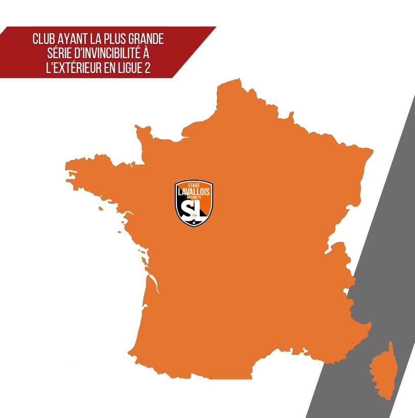 ⚡ Solide à l'extérieur, important pour être tout en haut..

..SI votre CLUB est PRÉSENT sur cette carte c'est qu'il est le club ayant la plus grande série d'invincibilité à l'extérieur, à l'heure actuelle, en #Ligue2.

<a href="/stadelavallois/">Stade Lavallois</a> 7 MATCHS 

#Ligue2BKT
#SMC #USC #USL #QRM
