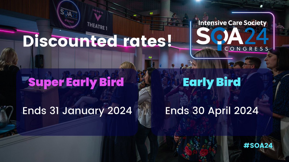 Our Society members already get access to a great discount on #SOA24 ticket prices, but with our Super Early Bird price still available until January it’s a great time to grab your ticket for a great rate!

Just head to ics.ac.uk/soa to register today.