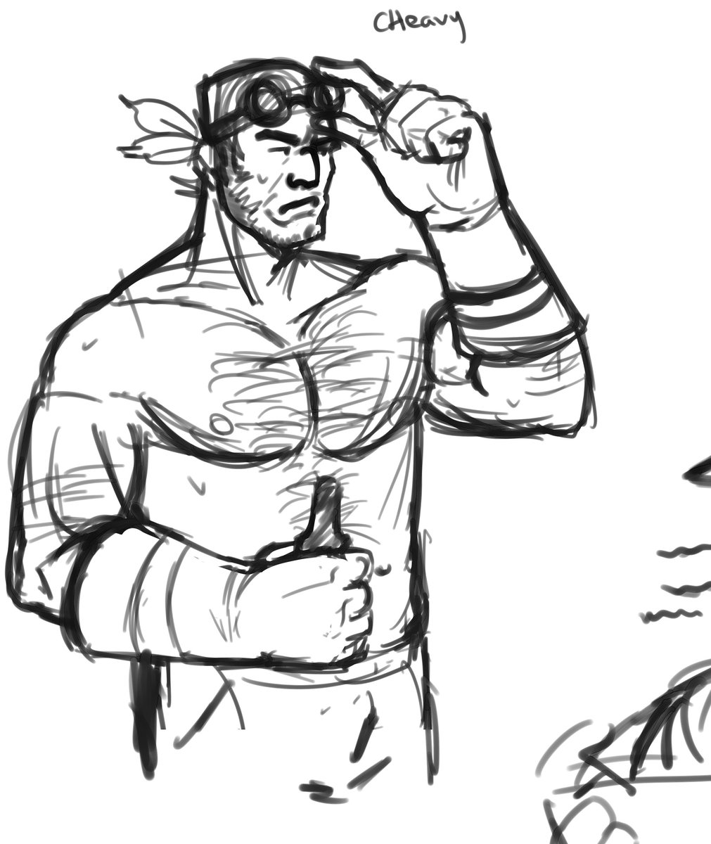 MonoChrome3188's tweet photo. headcanon: cheavy used to be a welder and would sometimes help fred with his projects.
+ soft heal&amp;steel
#tf2 #tfcheavy #tfcmedic #tfcengineer https://t.co/fHlEVXoNYK