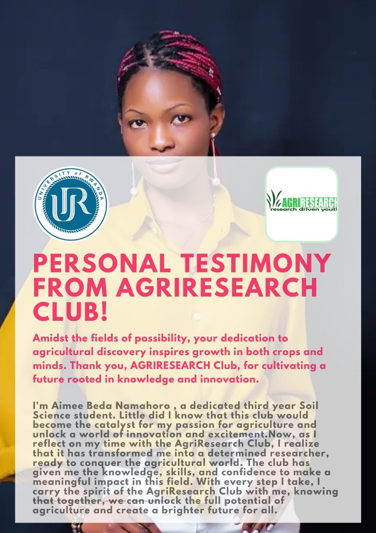 @agriresearchclb Research driven youth #EndlessForward, Am so proud of being one among Agriresearch club members and I really appreciate this so far , here is my personal testimony
#Agriresearch
@AGRIRESEARCHLtd