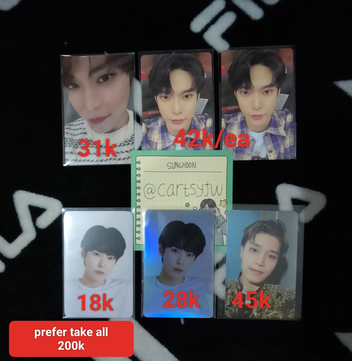 cartsyjw's tweet photo. want to sell ready ina aab nct127

✅keep event *DP
❌packing + fee adm sh0pee
📍bogor
⚠️prefer take all / minimal take 3 pc

wts photocard nct 127 doyoung taeil kihno tragic favorite bene mecima fs coupon card season greetings sg22 https://t.co/425HI3zZIl