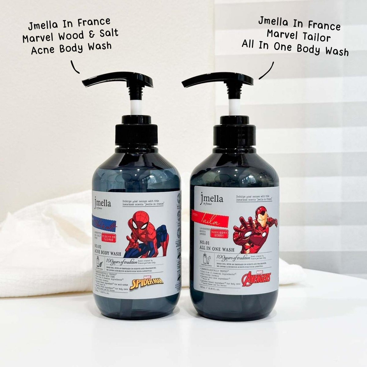 ZeibabReview's tweet photo. Jmella ออกมาแต่ของน่าใช้ทั้งนั้นเลยยยยยยยย ยิ่งออกคอลเลคชั่น Marvel มาสาวกแบบเราพลาดไม่ได้อยู่แล้วปะ แล้วนี่คือถูกจริตกับกลิ่นของเค้าทุกสูตรที่เคยใช้เลยอะ 🛁🚿🫧🧽 #ใช้ดีบอกต่อ https://t.co/LgYaxZqoMY