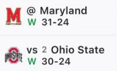 #OhioStateFootball  = #Marylandfootball