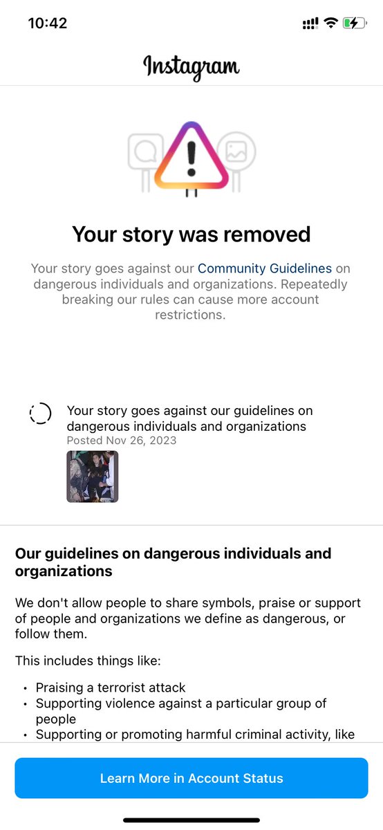 leentamimi2's tweet image. #Meta can’t handle the truth , it’s against their #community_guidelines to share who the real #terrorist is . 
#GazaUnderaAttack 
#CeasefireForGaza 
#IDFCommitedWarCrime 
#Apartheid_Israel