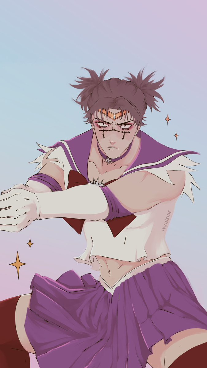 I drew some Sailor Sorcerers to cope with #jjk