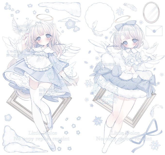 「frills picture frame」 illustration images(Latest)｜2pages