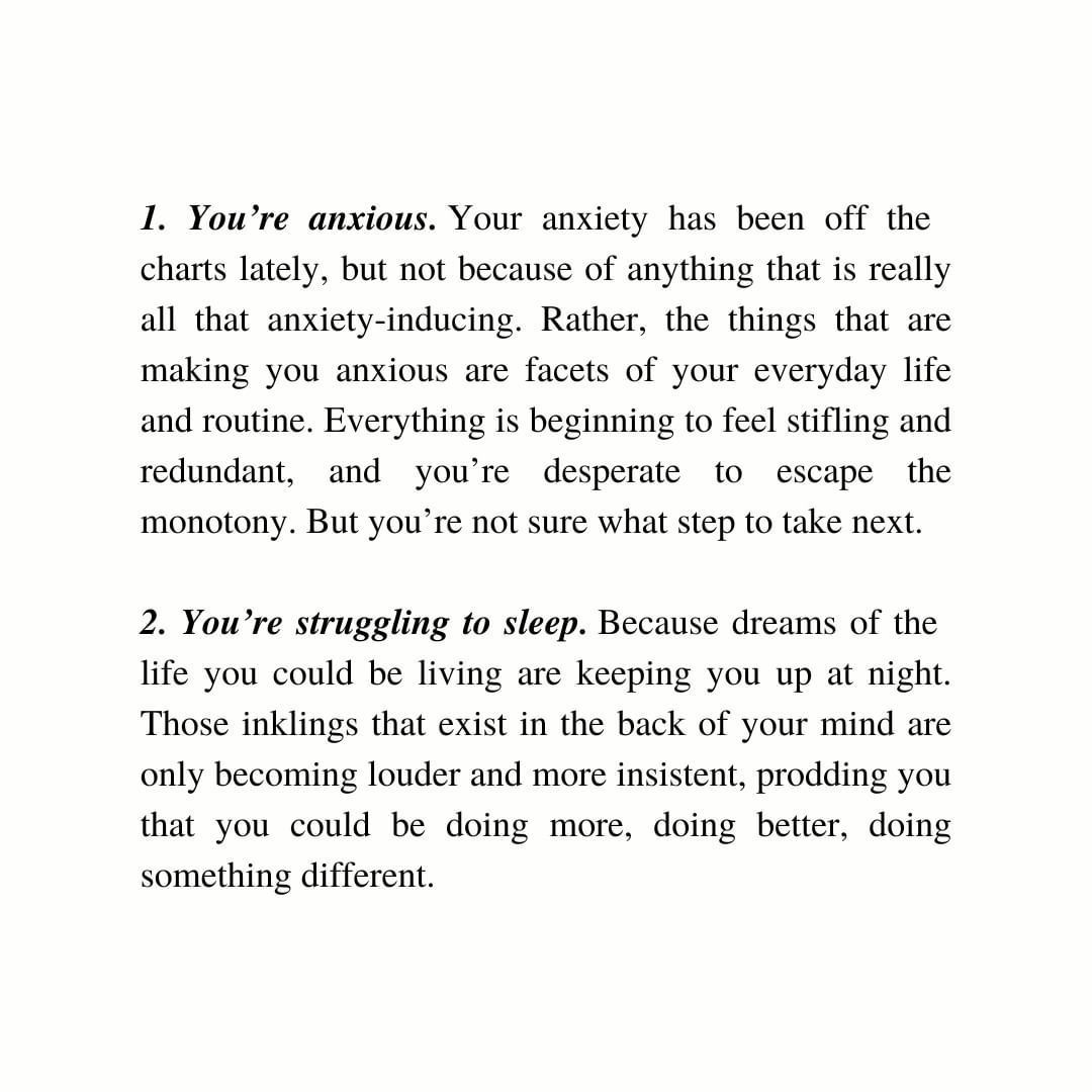 ThoughtCatalog's tweet photo. Some Signs You're Outgrowing Your Current Life Chapter (A Thread): https://t.co/l6OLhuJmKM