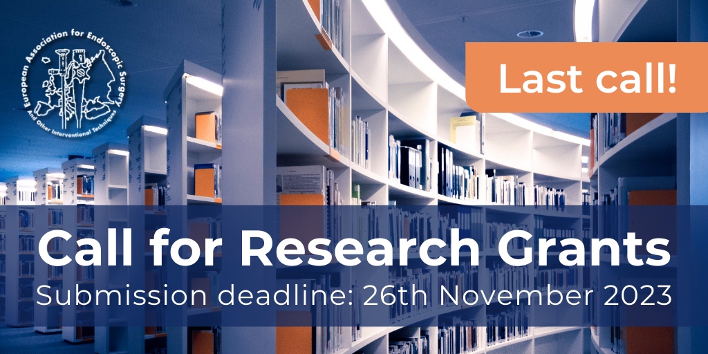 Today is the last chance you have on submitting your Research Grant abstract. Submission closes tonight at 23:59 hrs CET. Don't miss this opportunity in winning a #ResearchGrant of up to €15.000 for your project.⁠
Submit your proposal via eaes.eu/researchgrant!⁠
⁠
#EAES