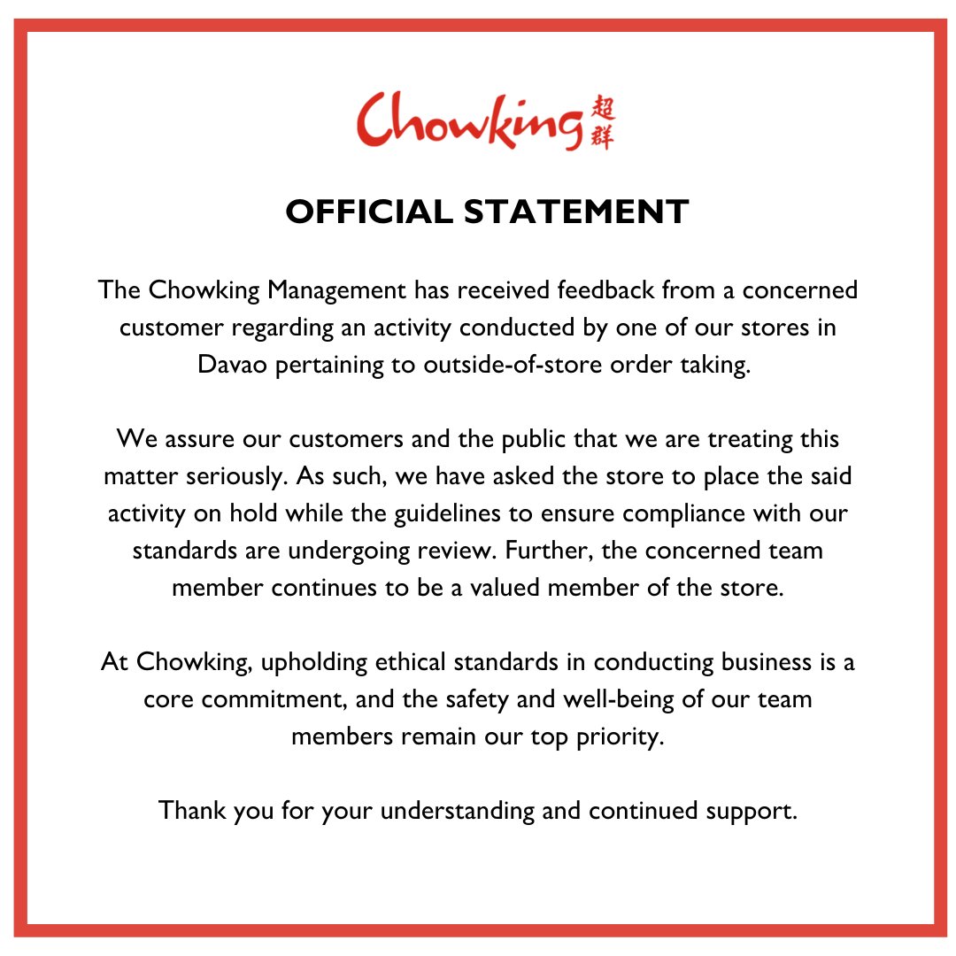 Chowking 超群 tweet media