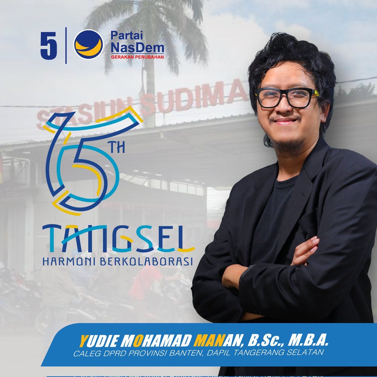 yudiemanan's tweet photo. HUT Ke-15 Tangerang Selatan π₯³
Semoga TangSel makin maju, makin jaya
@partainasdem
#SahabatYoman
#huttangsel #hut15tangsel #tangsel15tahun
#Tangsel #tangselku #tangerangselatan #pemudatangsel #pemilu2024 #tangsel2024 #calegbanten #calegamanah #calegtangsel #anakkereta #anakrel https://t.co/qa8dh9FTWo