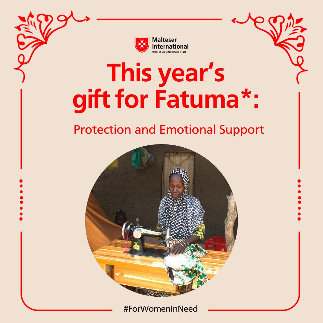 MalteserInt's tweet photo. For Fatuma* (name changed) from #Nigeria, our so-called 'Safe Spaces' are much more than just walls of protection. 💛
Read more and about our commitment #ForWomenInNeed 👉https://t.co/VHhOOkIt4U
#ThisYearsGiftForHer? Your Support! Click here to donate 👉https://t.co/5obqbgwPWR https://t.co/zmoZEbyNOP