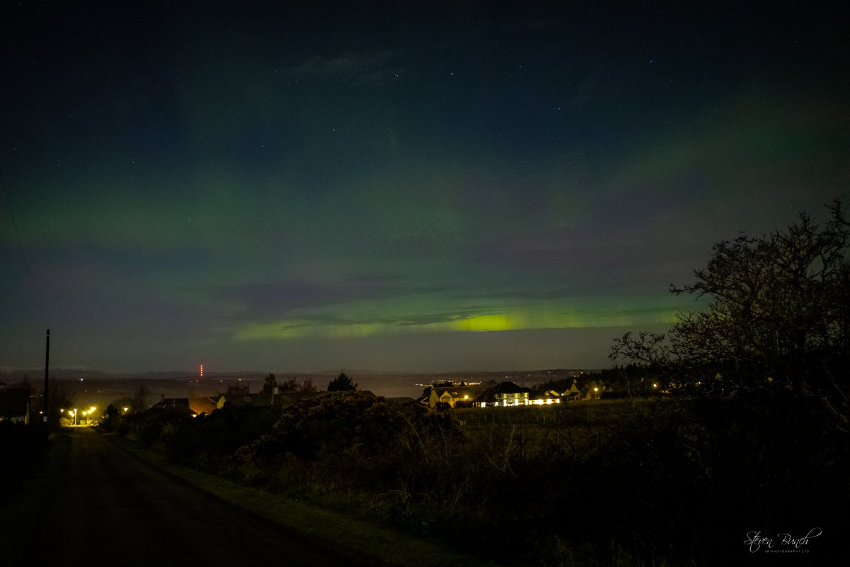 Photograph of the Northern Lights last night, this was taken around 1930 looking over the city of Inverness. #sbphotographyltd #invernessbid #scotland #inverness #auroraborealis #aurora #northernlights #northernlightsscotland #visitscotland#visitinverness