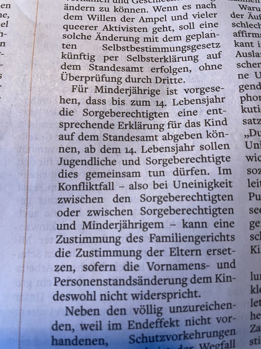 Die Ampel will das Transsexuellengesetz durch ein #Selbstbestimmungsgesetz ersetzen, das gerade im Bundestag beraten wird. Dazu finden Sie in der aktuellen @WELTAMSONNTAG einen informativen Gastbeitrag von @TillRandolf. Oder hier digital 👇 welt.de/debatte/kommen… @welt –